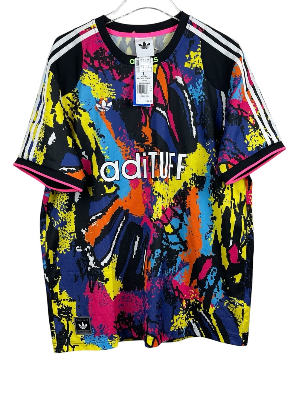 Adidas Originals Archive Jersey Adituff Multicolor Men’s Size L NWT MSRP $60
